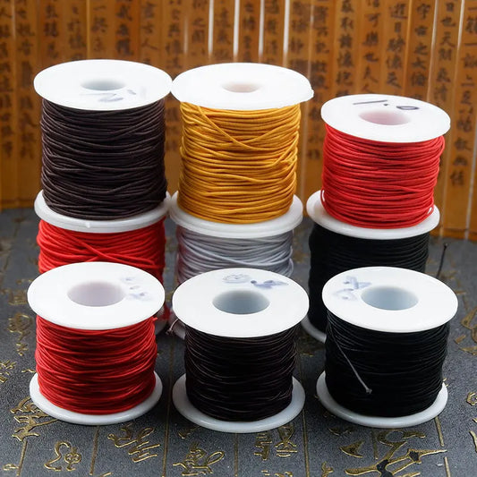 50M/Roll 0.8/1/1.2/1.5mm Strong Elastic Beading Cord/ Stretch Thread String for Jewelry Making