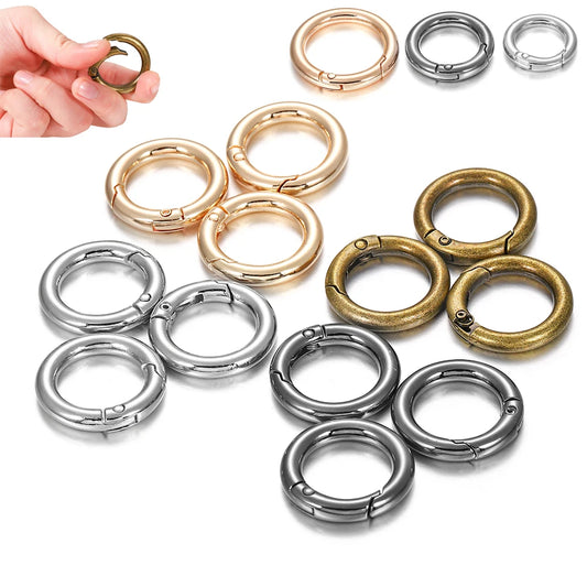 5pcs/Lot Keyring Snap Hook/ Round Clasps Detachable Keyring