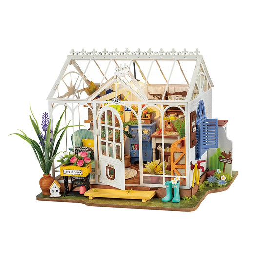 Robotime Rolife Dreamy Garden House/ DIY Miniature House Kit/ Wooden Dollhouse Puzzle