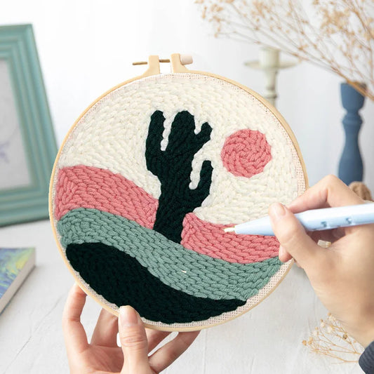 DIY Punch Needle Kit/ Embroidery Kit for Beginners