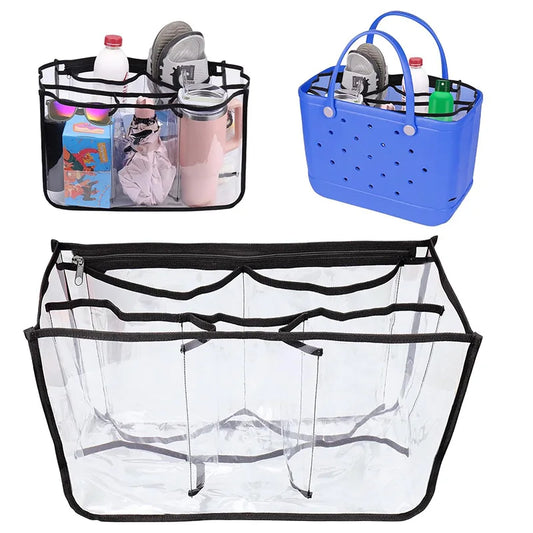 Clear Insert For Bogg Bag/ Waterproof Summer Beach, Pool Basket, Handbag/ Extra Large Storage/ Inner Bogg Bag Accessories Organizer