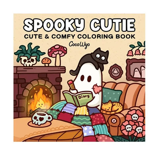 Spooky Cutie Coloring Book For Adults And Teens Featuring Adorable Cute and Comfy Creatures