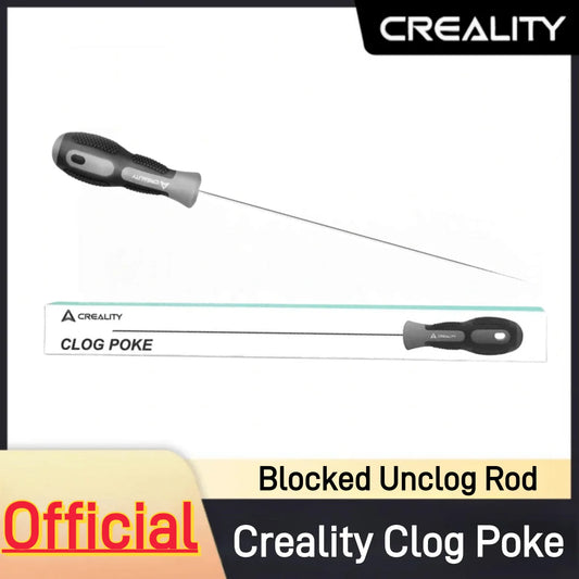 Creality Clog Poke Soft Rubber Handle Cleaning Rod for Hotend 3D Printers Repair Tool