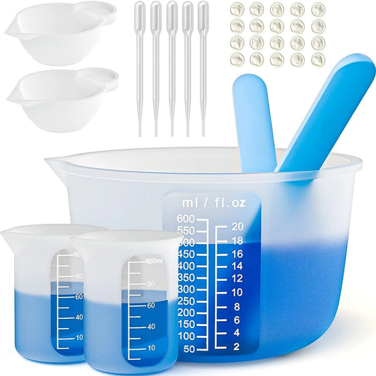 1 set Silicone Resin Measuring Cup Kit DIY Tools Set