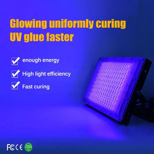 100W 300W Purple light 365NM 395NM 405NM UV Glue Curing/Green Oil Lamp