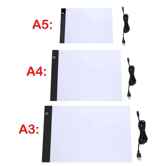 A3/A4/A5 Three Level Dimmable Led Light Pad/ Drawing Board Pad/ Tracing Light Box for Diamond Painting