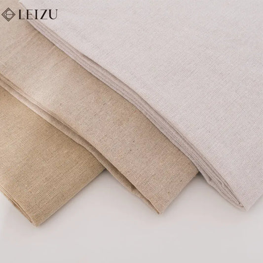 0.5M/1M/2M Pre Cut Cotton Linen Woven Fabric